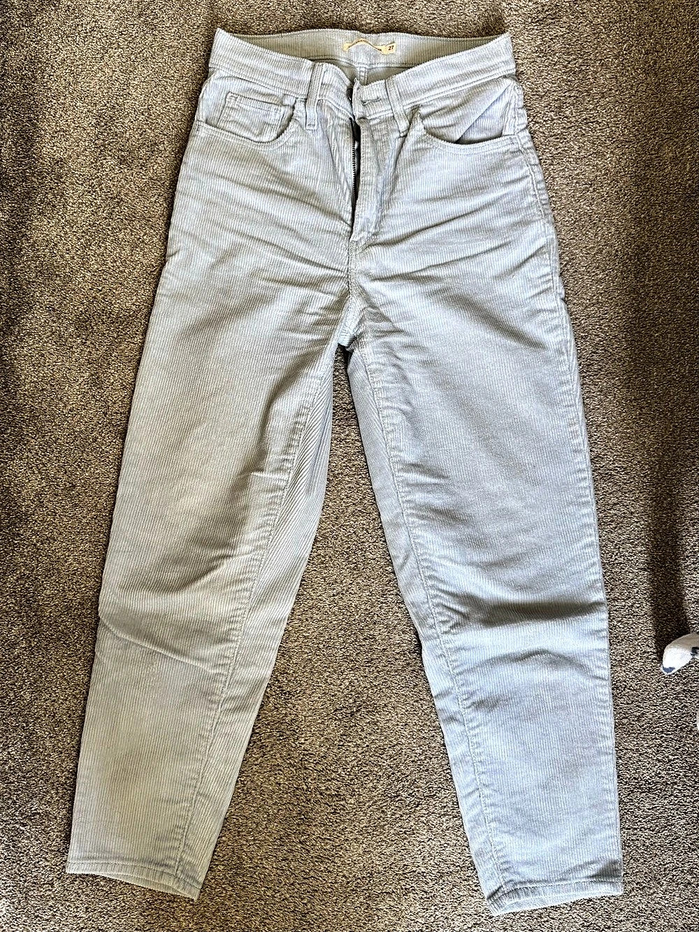 Levi's High-Waisted Mom Jeans Corduroy Size 27
